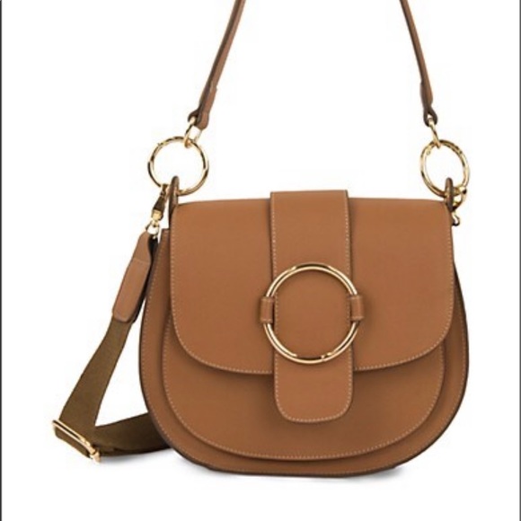 Brown Ringed Saddle Bag - Picture 1 of 7